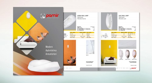 In catalogue, brochure