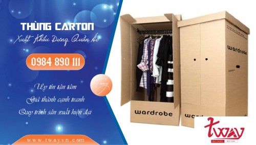 Thùng Carton Đựng Quần Áo Xuất Khẩu
