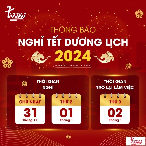 thông báo nghỉ tết dương lịch